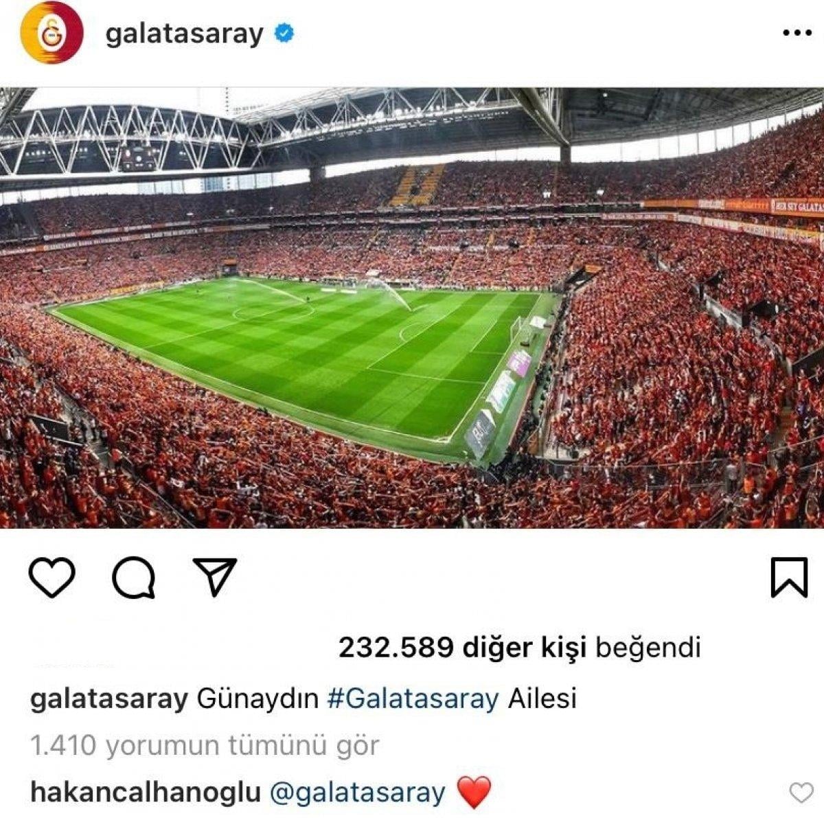 Hakan Çalhanoğlu'ndan Galatasaray'a 'kalp'