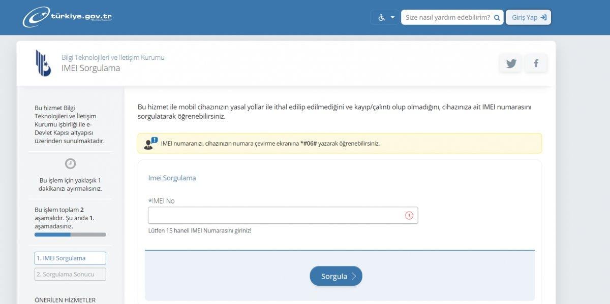 IMEI numarası nedir, nasıl sorgulanır? Telefon IMEI sorgulama ekranı e-Devlet