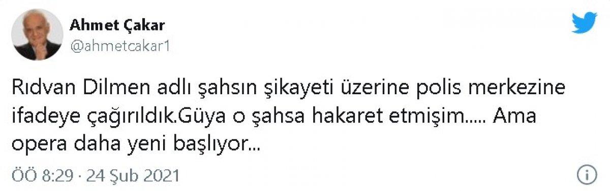 Ahmet Çakar'dan Rıdvan Dilmen'e 'telekulak' iması