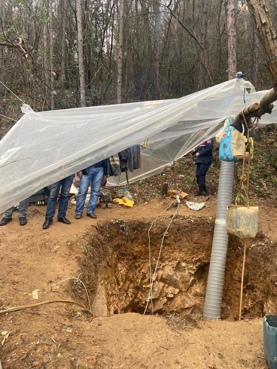 Sarıyer'de defineciler 15 metre derinlikte yakalandılar