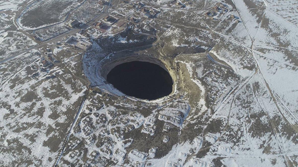 Konya'da Obruk Gölü'ndeki su, 28 metre azaldı