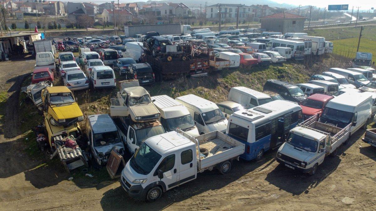 Keşan’daki yediemin parkında yer kalmadı