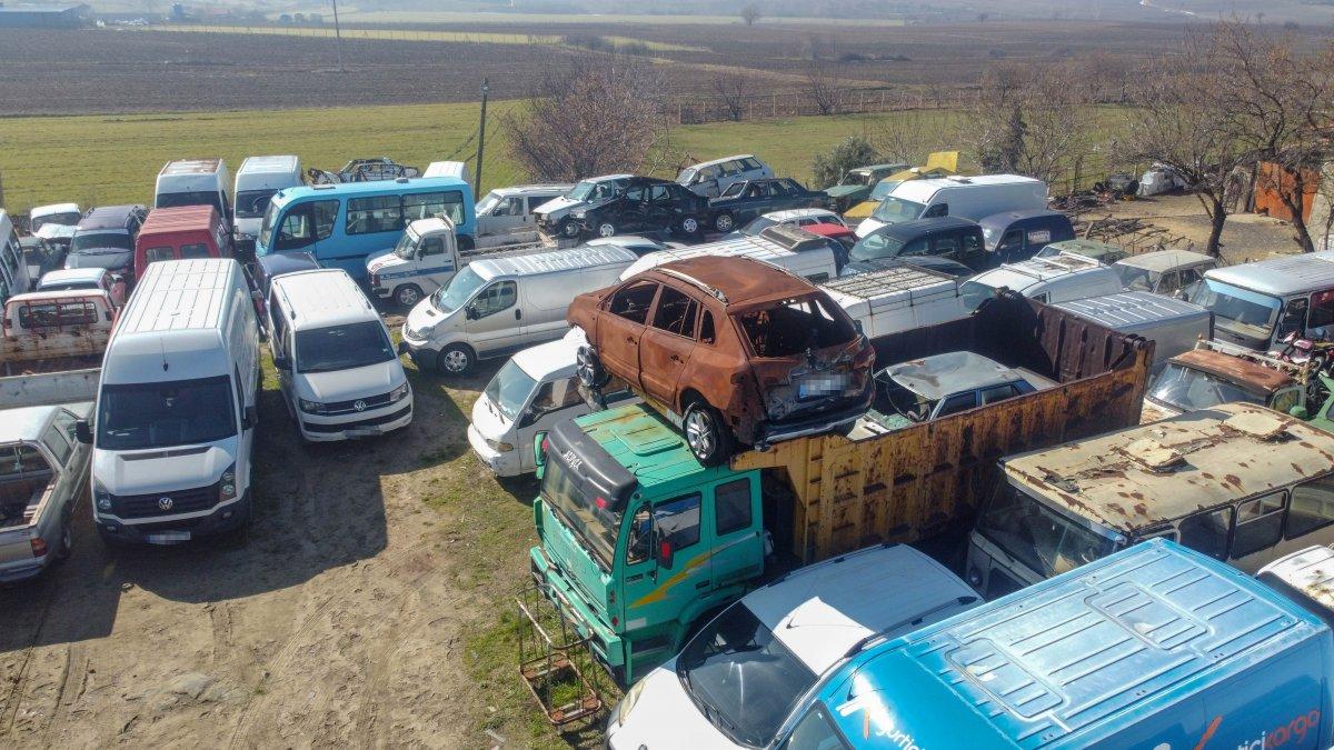 Keşan’daki yediemin parkında yer kalmadı