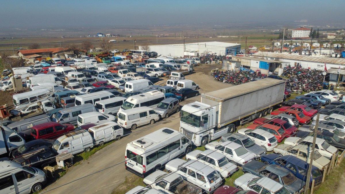 Keşan’daki yediemin parkında yer kalmadı