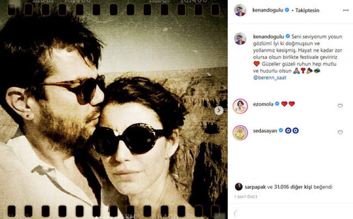 Kenan Doğulu'dan Beren Saat'in doğum günü için romantik paylaşım