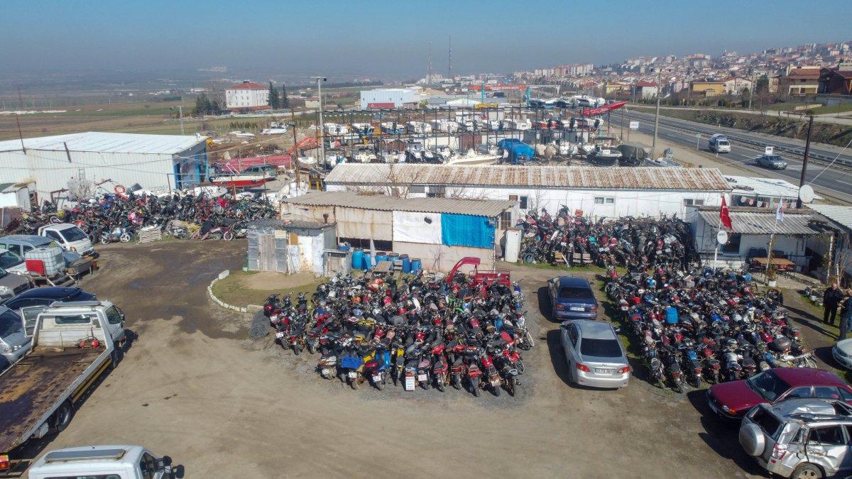 Keşan’daki yediemin parkında yer kalmadı