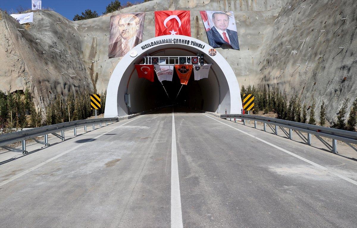 Cumhurbaşkanı Erdoğan, Kızılcahamam–Çerkeş Tüneli'nin açılışına katıldı