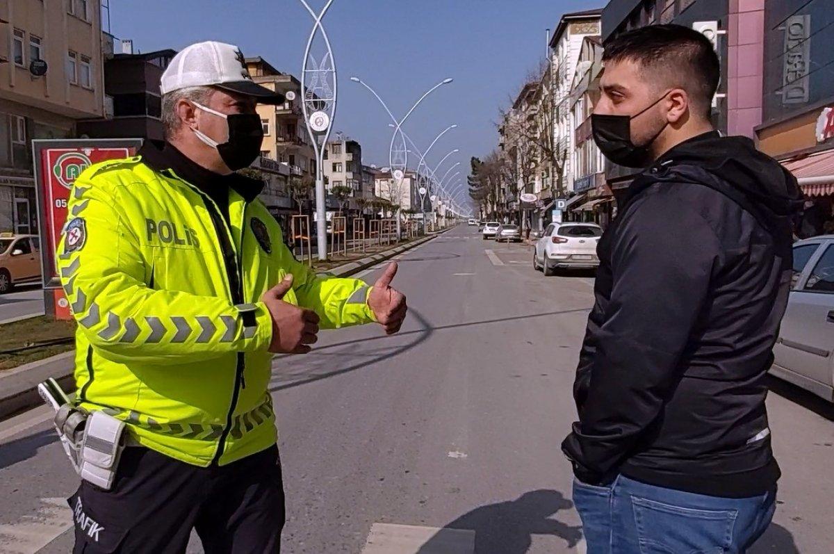 Sakarya’da kasaba giden sürücü, cezadan kurtulamadı