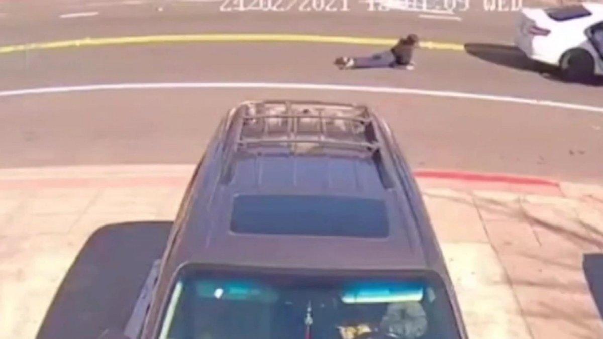 ABD'de arabayla gasp