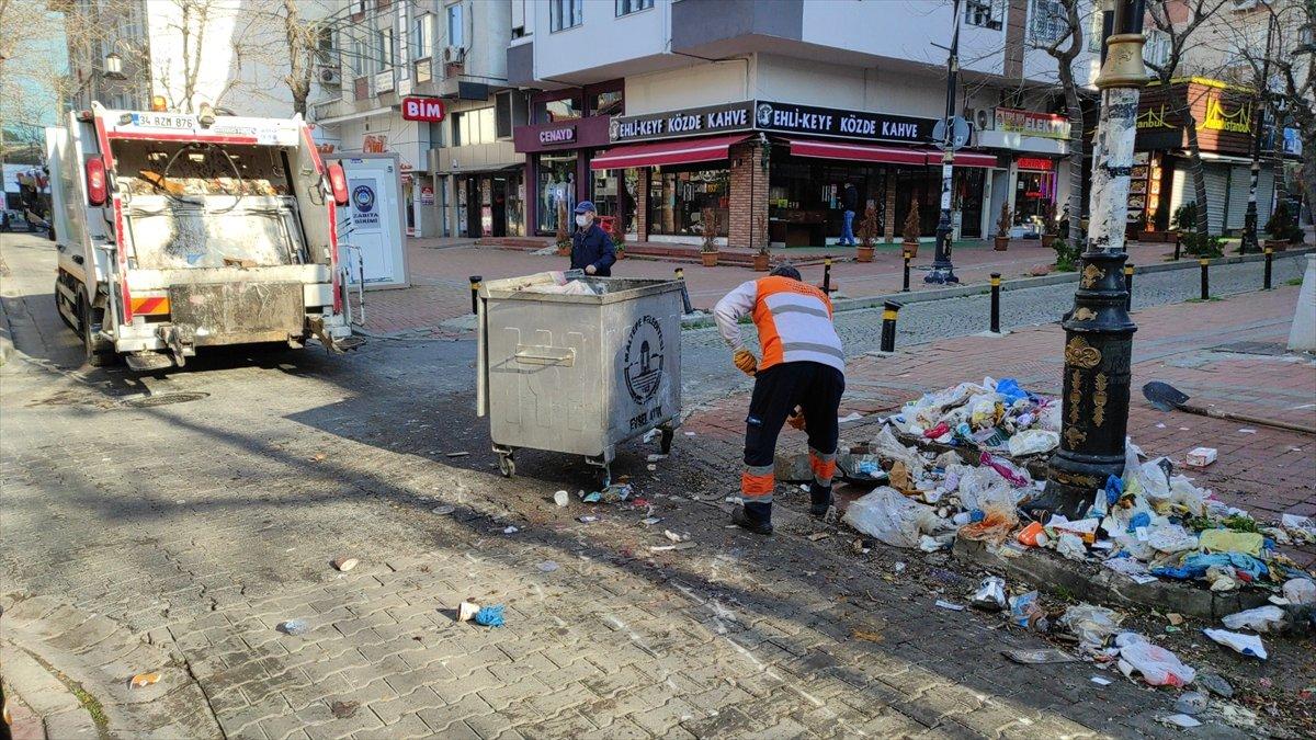 Maltepe'de çöpler toplanıyor