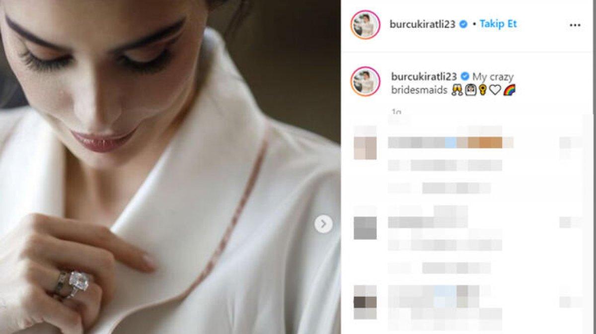 Burcu Kıratlı'nın tektaşı büyüdü