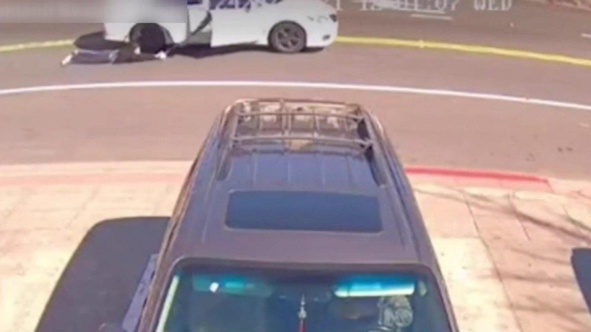 ABD'de arabayla gasp