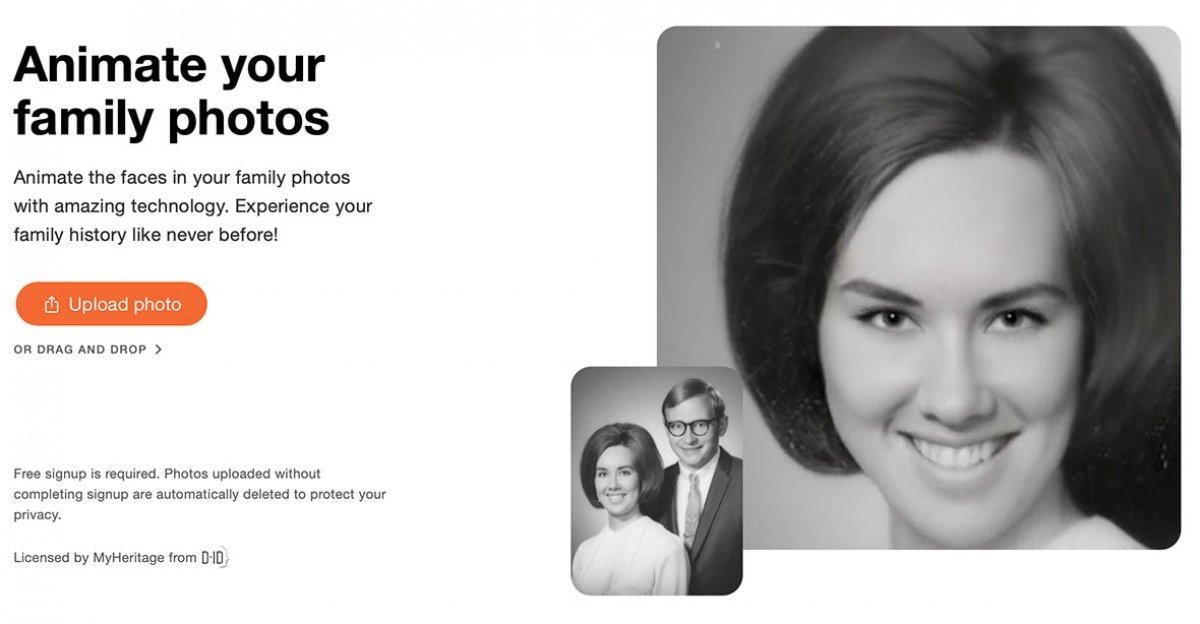 Fotoğrafları canlandırma uygulaması Deep Nostalgia nedir?