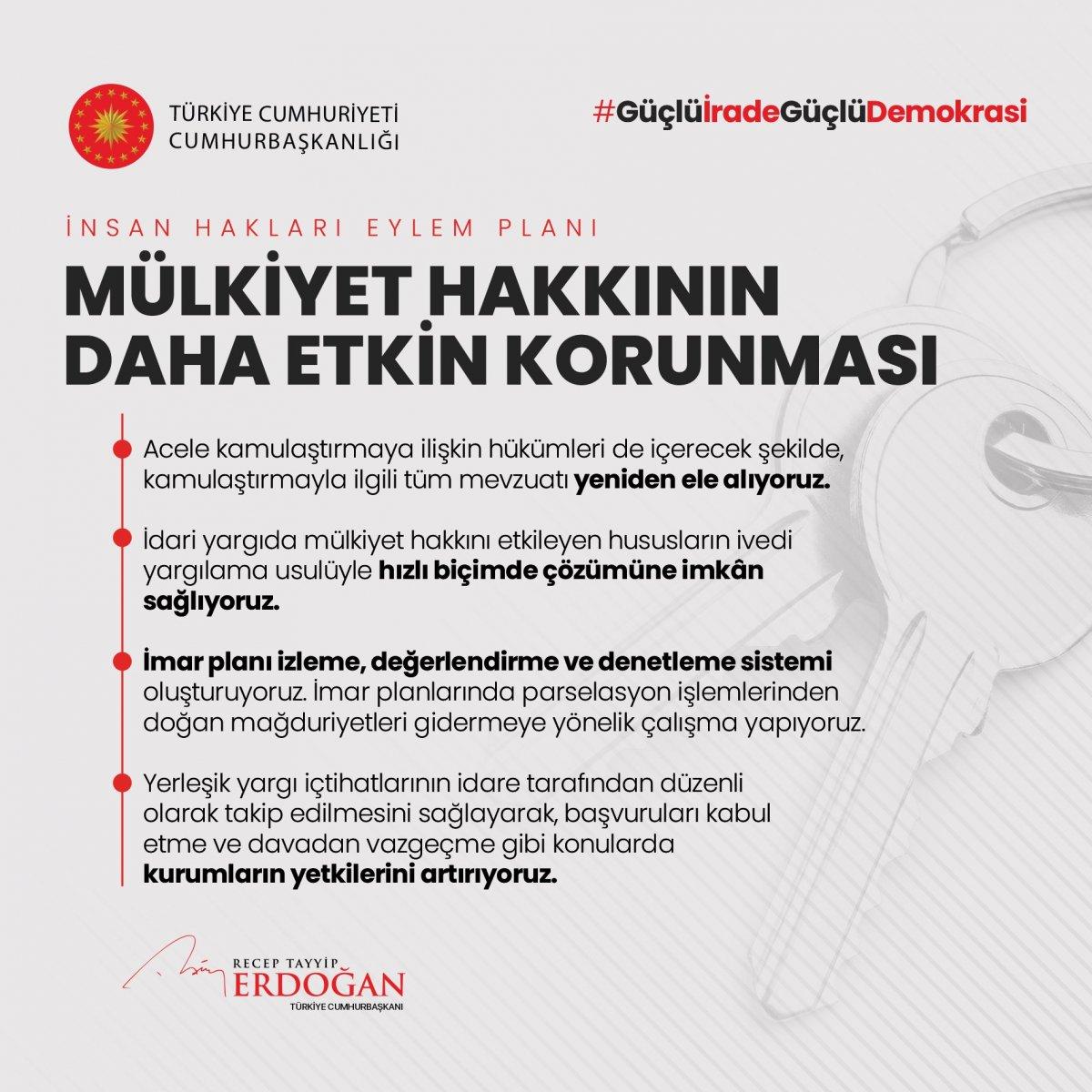 Erdoğan, İnsan Hakları Eylem Planı’nın 11 ilkesini açıkladı