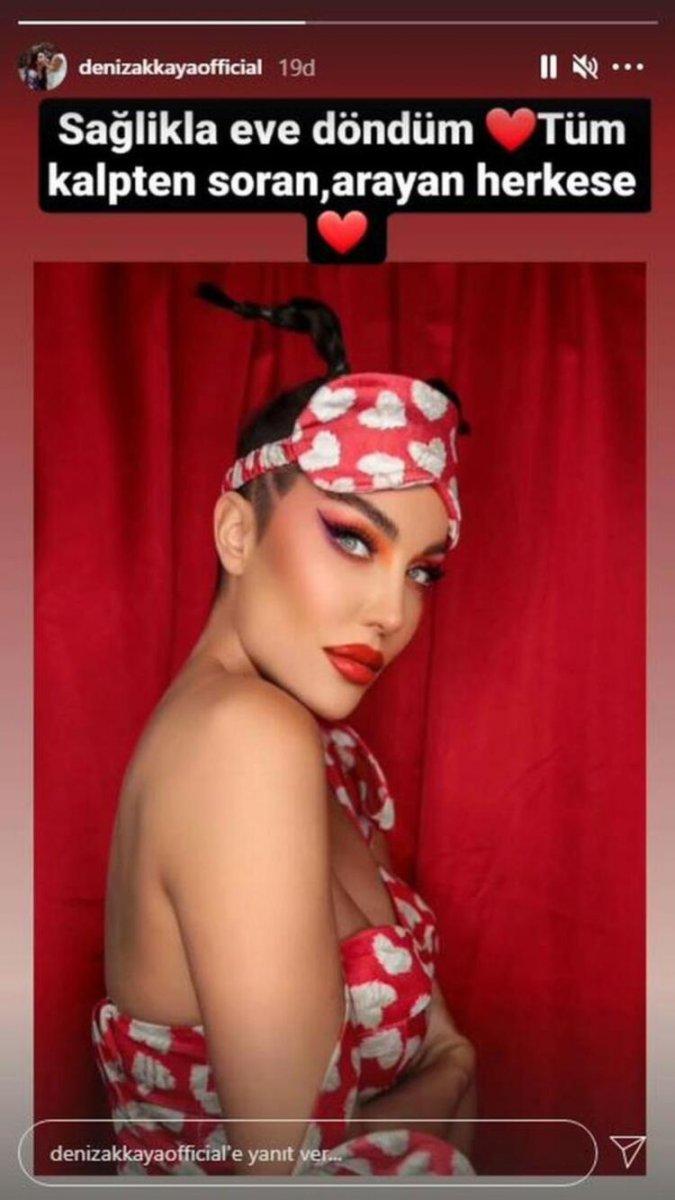 Deniz Akkaya, hastaneden çıktı