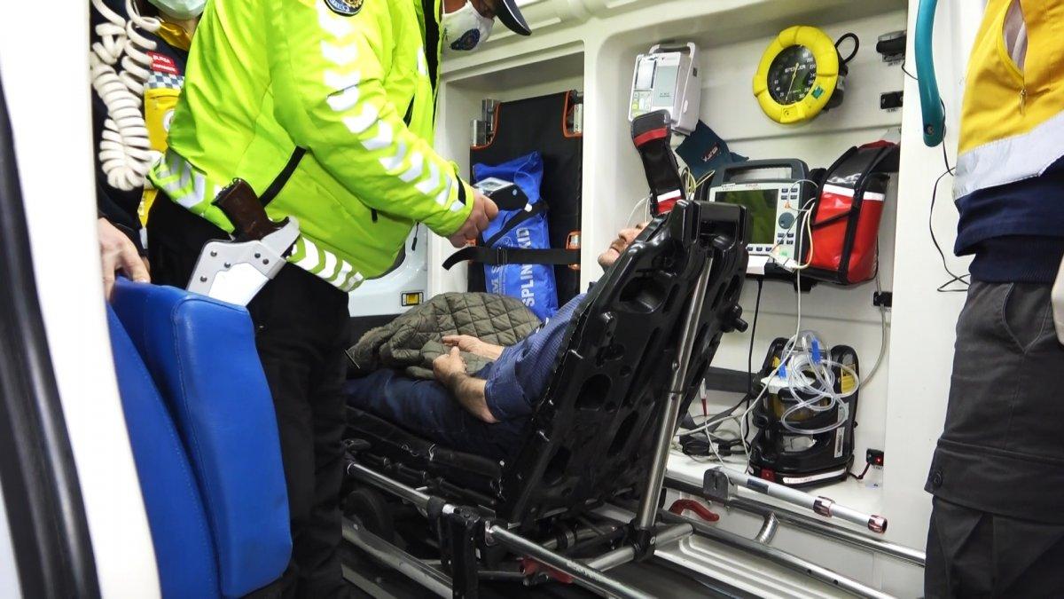 Bursa'da boş yolda kaza