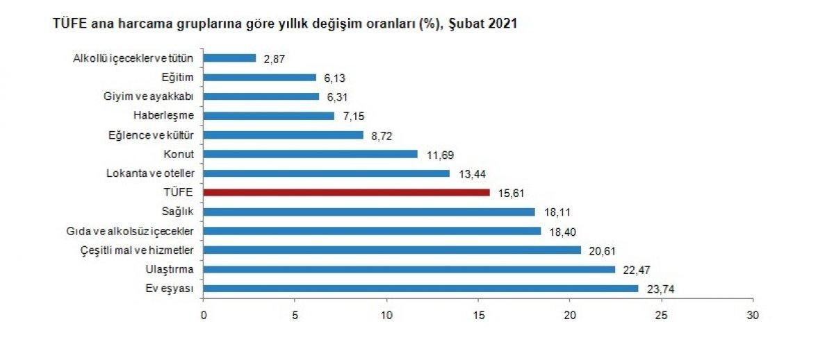 Şubat ayı enflasyonu açıklandı