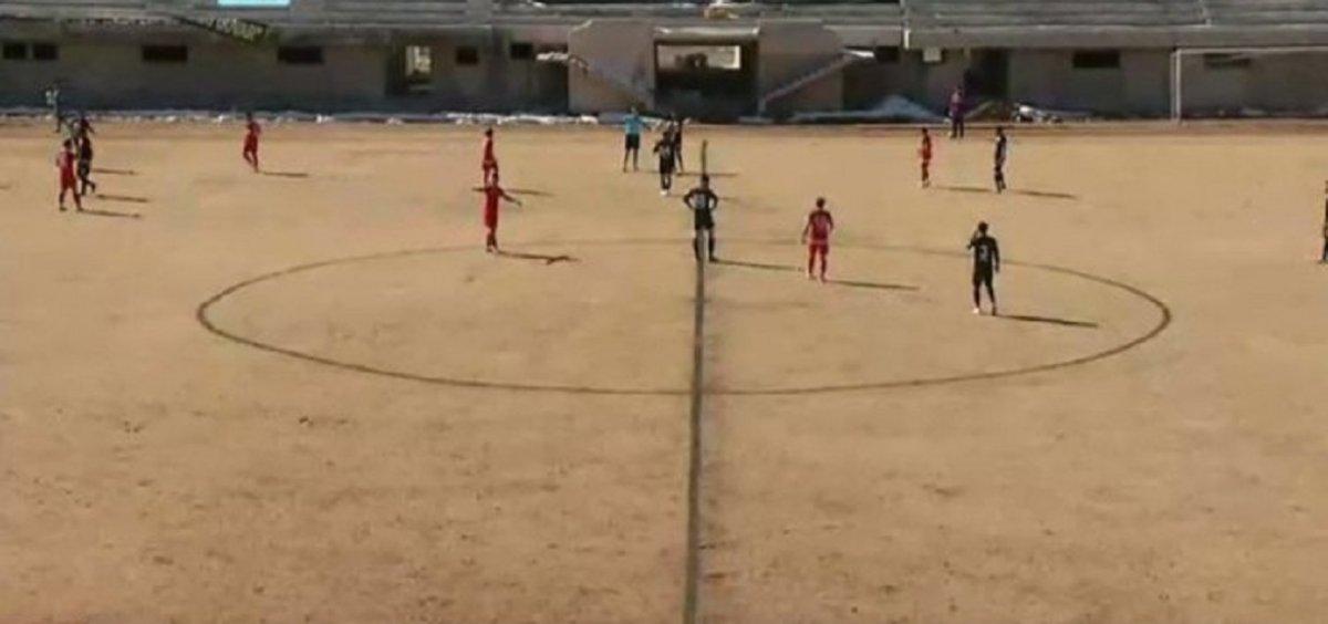 Bayburt'un stadının zemini futbolseverleri şaşırttı