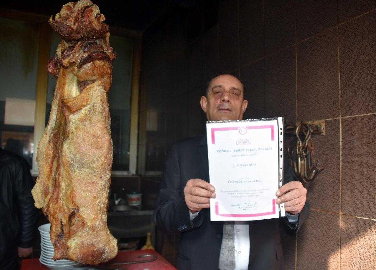 Bitlis büryan kebabı tescillendi