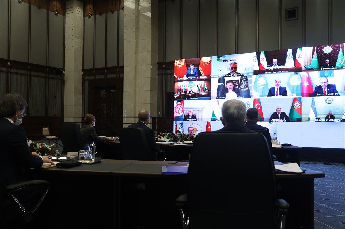 Cumhurbaşkanı Erdoğan, Ekonomik İş Birliği Teşkilatı Zirvesi'ne katıldı