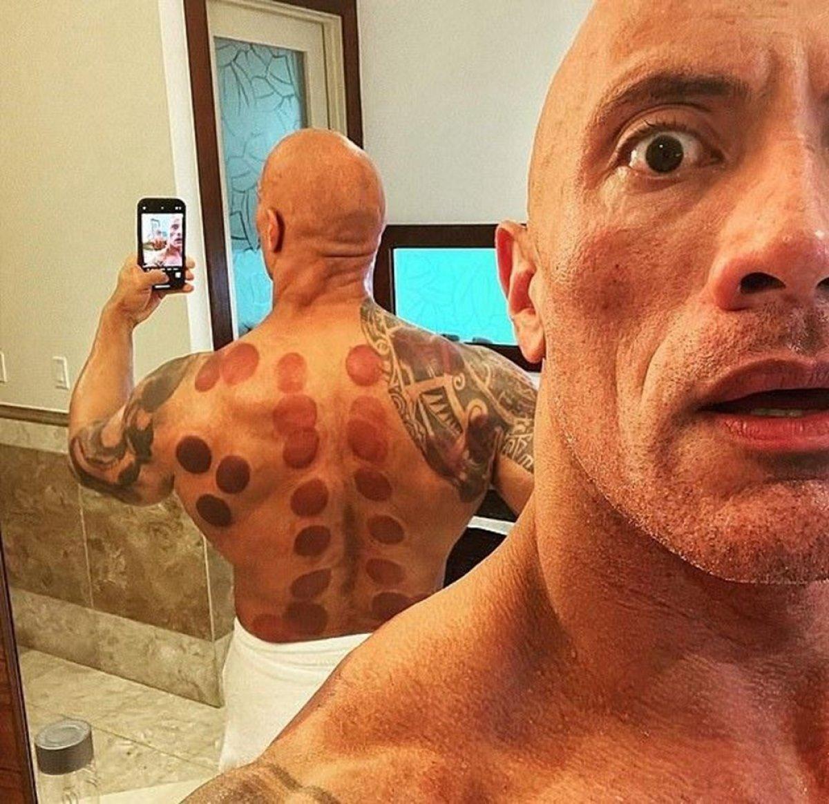 Dwayne Johnson’dan hacamat pozu