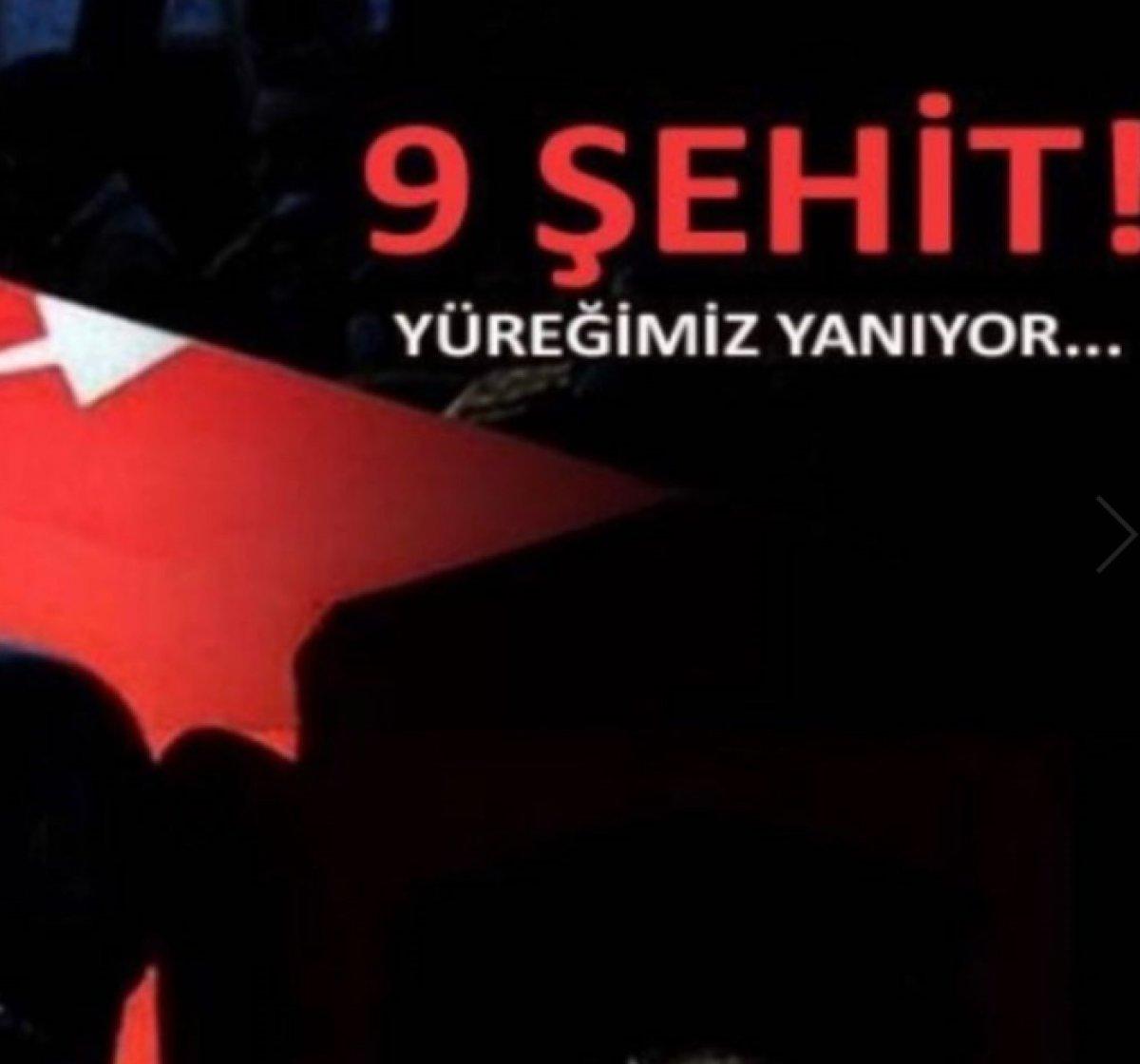 Ünlülerden şehitler için taziye mesajı