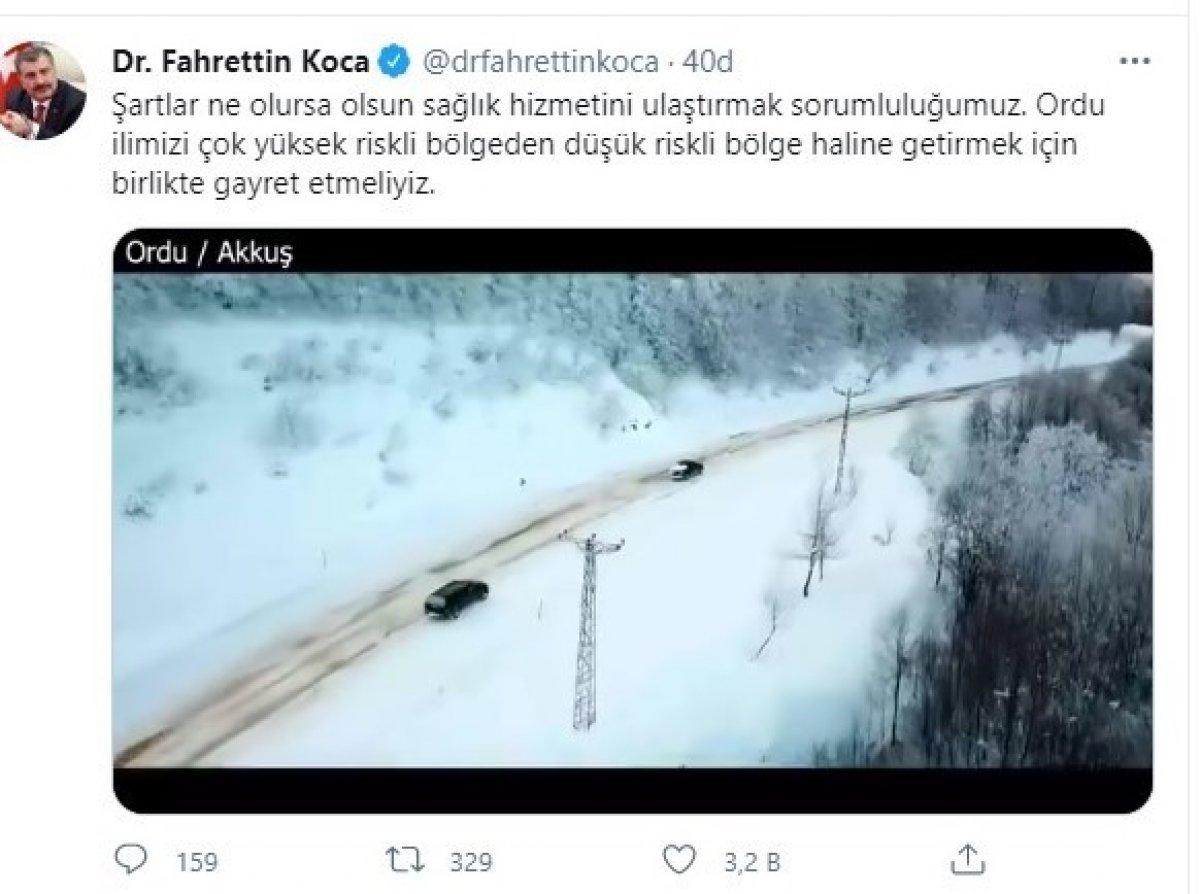 Ordu'da sağlık ekiplerinin zorlu mücadelesi