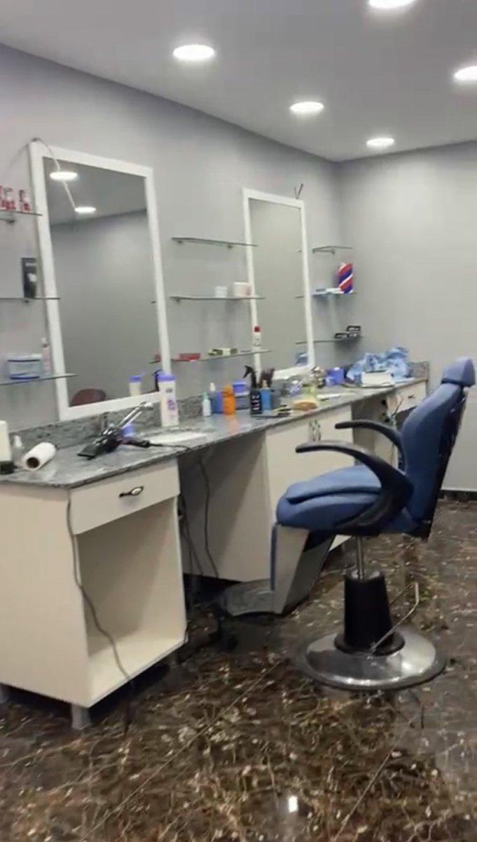 Kağıthane’de kuaför görünümlü kıraathaneye baskın