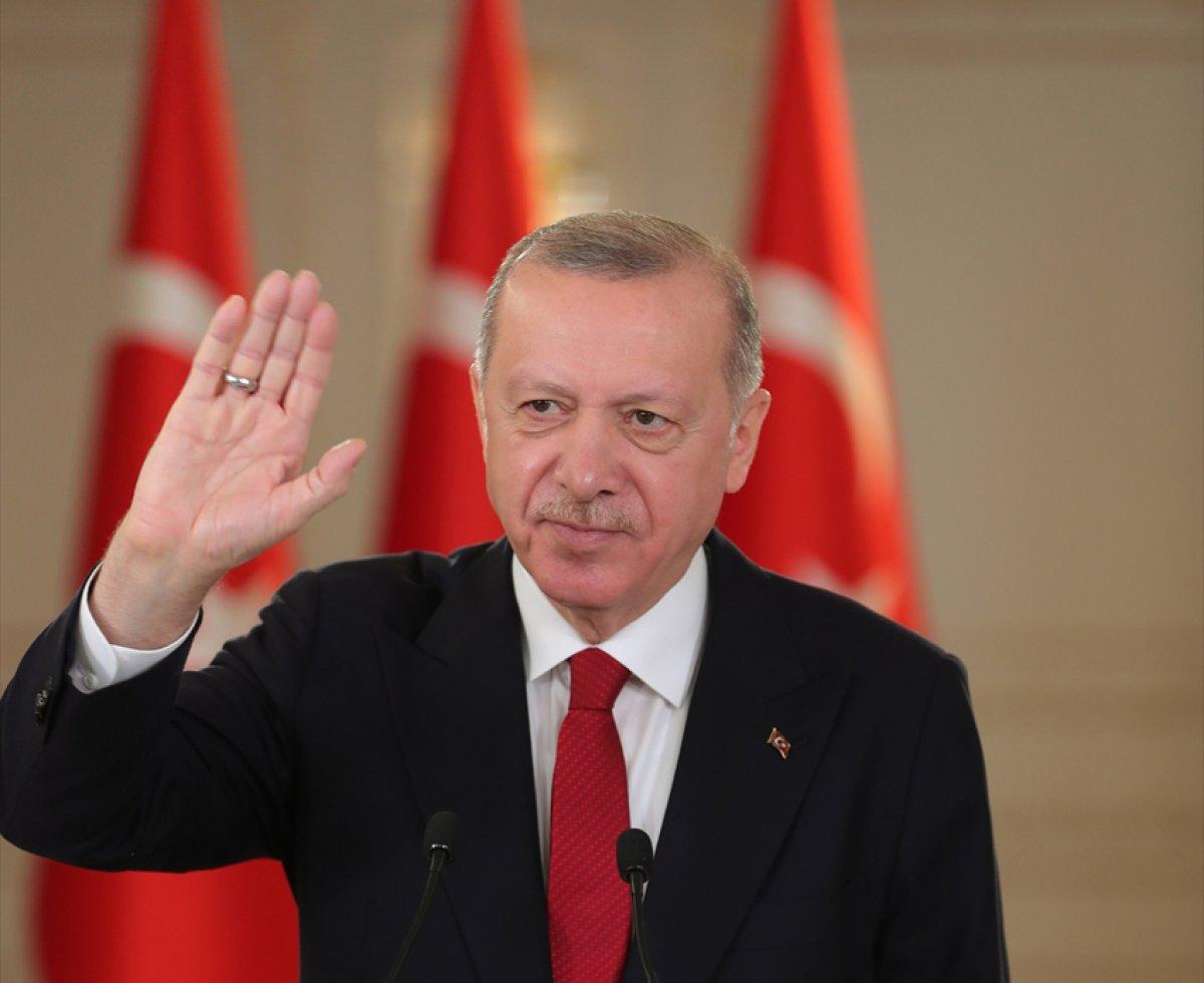 Cumhurbaşkanı Erdoğan, Mavi Vatan 2021 Taktik Tatbikatı'na katılan personele hitap etti