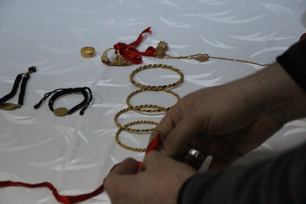 Amasya'da tüp bebek tedavisi için biriktirdiği kayıp altınlarına kavuştu