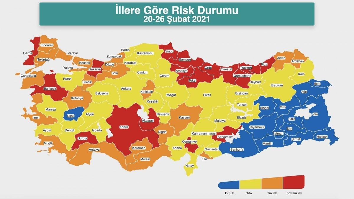 Turuncu ve kırmızı illerde sokağa çıkma kısıtlaması başladı