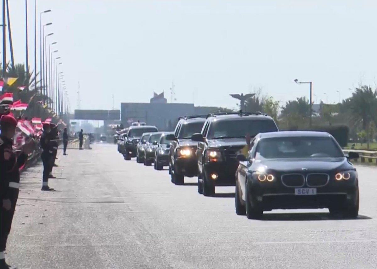 Papa Francis, Irak'ta zırhlı araca bindi