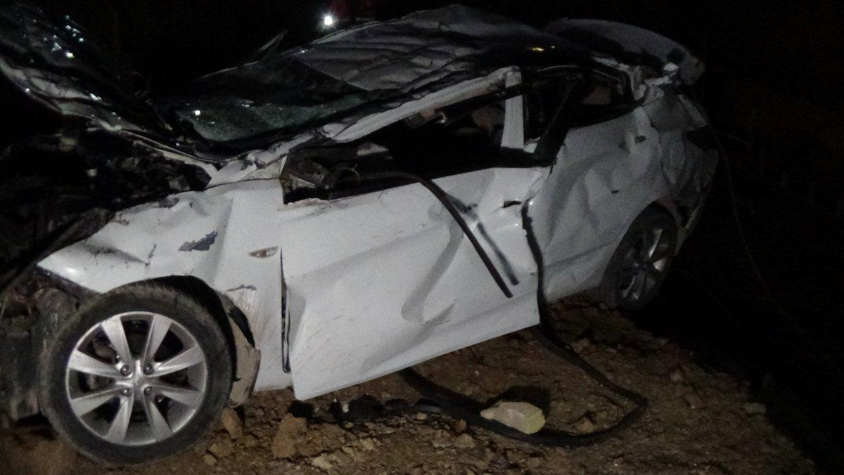 Bursa'da otomobil uçurumdan aşağı uçtu: 2 ölü