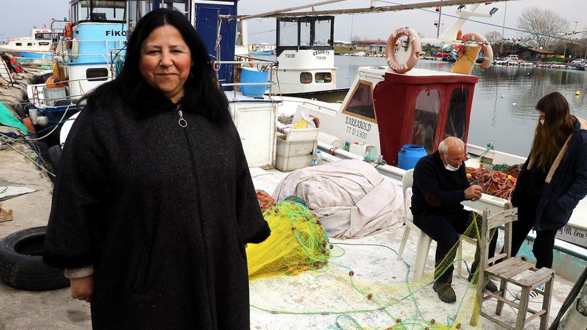 Evin de teknenin de dümeni Yalovalı Güler Kaptan'a emanet