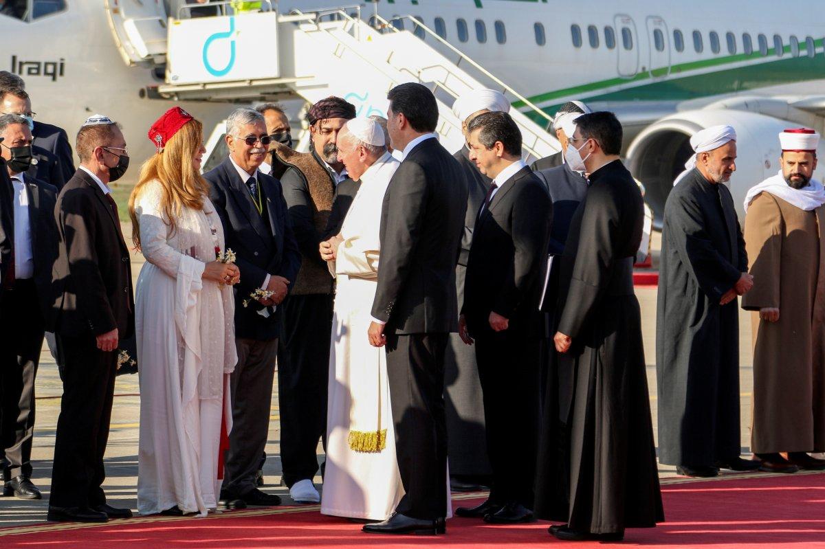 Neçirvan Barzani, Papa'yı karşıladı