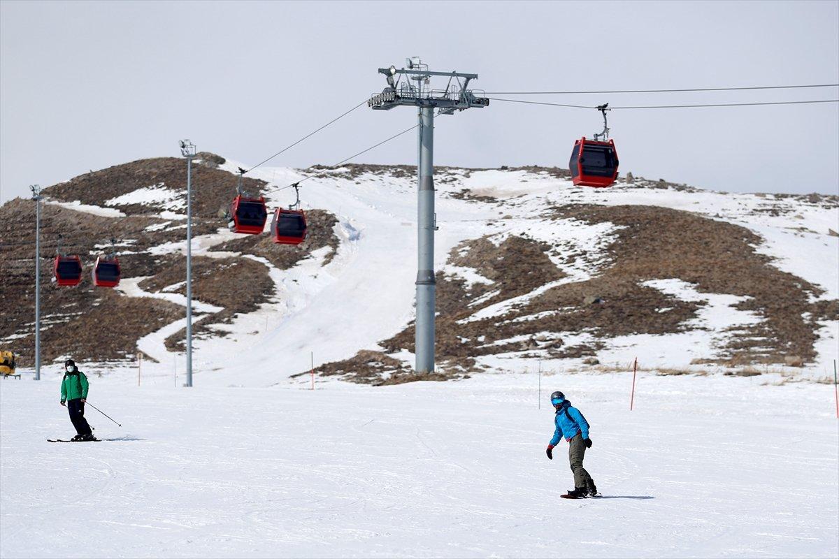 Erciyes'te sakin hafta sonu