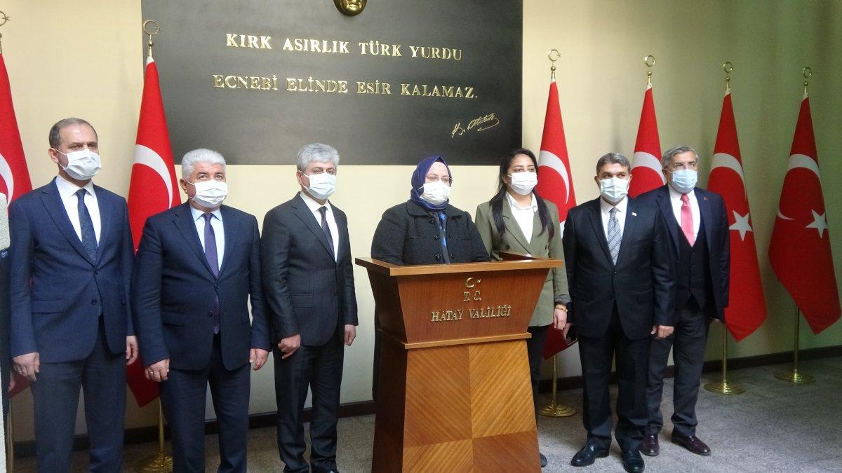 Aile, Çalışma ve Sosyal Hizmetler Bakanı Selçuk'tan Hatay ziyareti