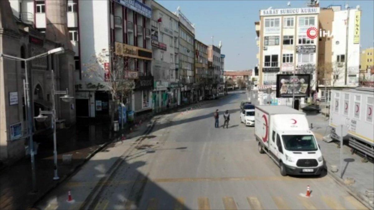 Aksaray tam kapandı, şehir sessizliğe büründü
