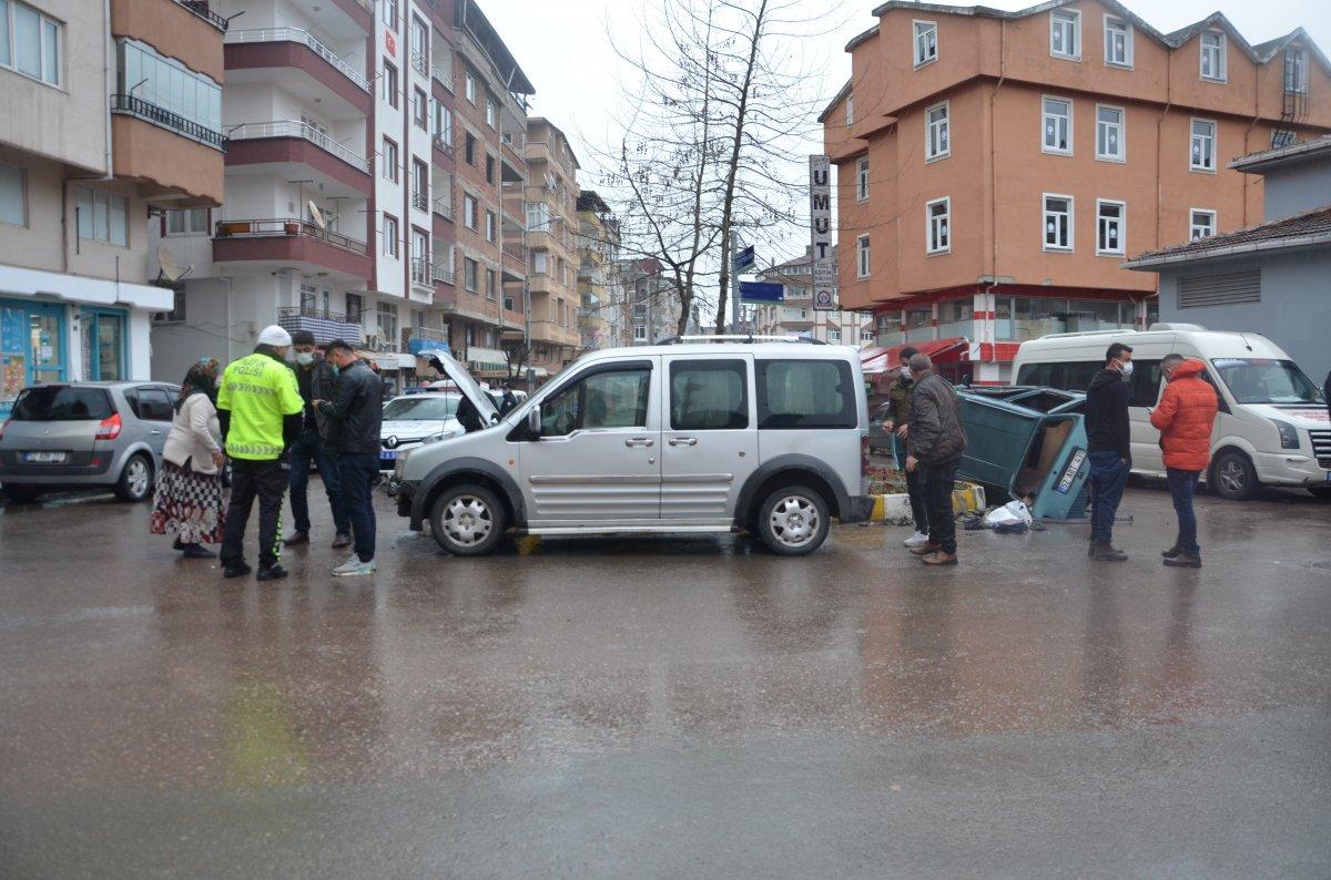 Ordu'da kaza yapan sürücü olay yerinden kaçtı