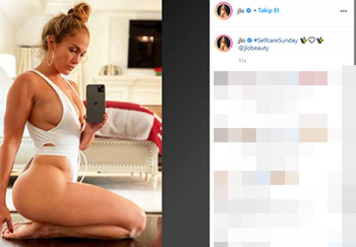 Jennifer Lopez'den küvet pozu