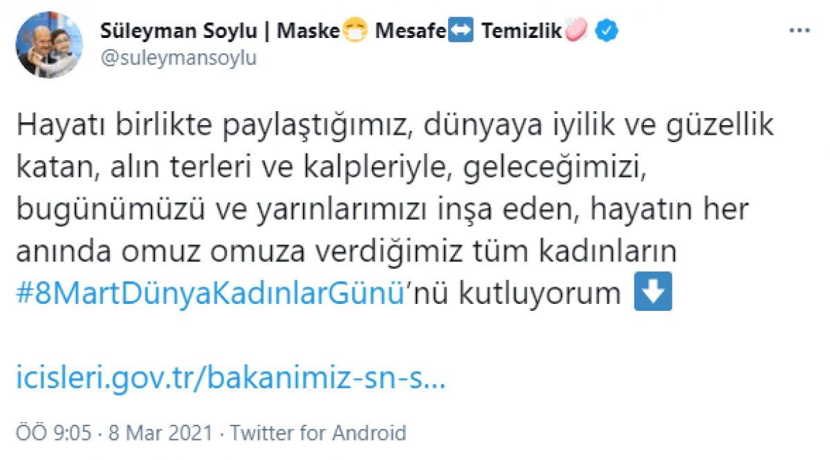 Türkiye'deki devlet adamlarından Kadınlar Günü mesajları