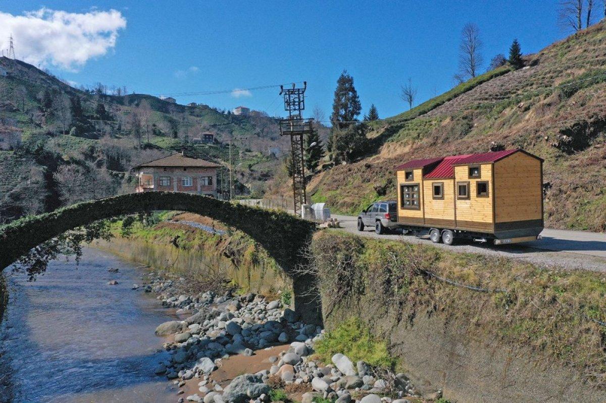 Rize'de üretilen karavan evlere ilgi arttı