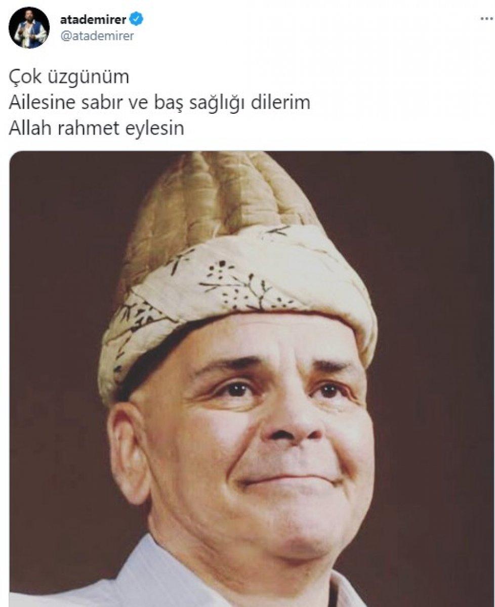 Rasim Öztekin'in vefatı ünlü isimleri yasa boğdu