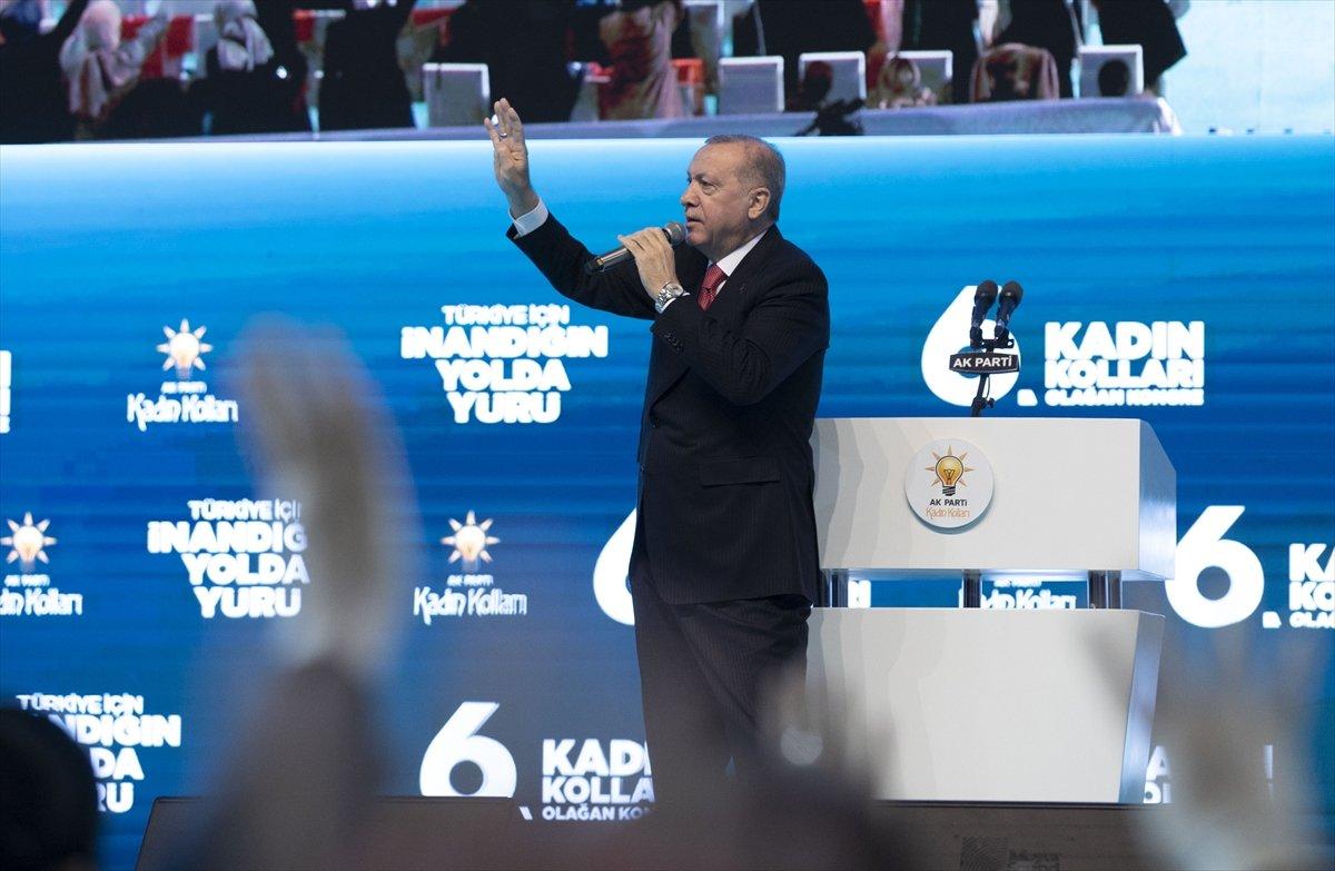 Cumhurbaşkanı Erdoğan, AK Parti Kadın Kolları Kongresi'nde konuştu