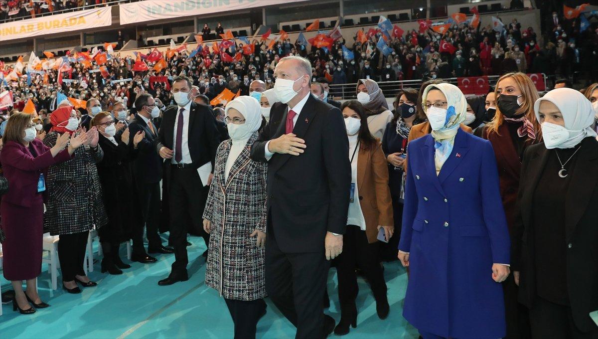 Cumhurbaşkanı Erdoğan, AK Parti Kadın Kolları Kongresi'nde konuştu
