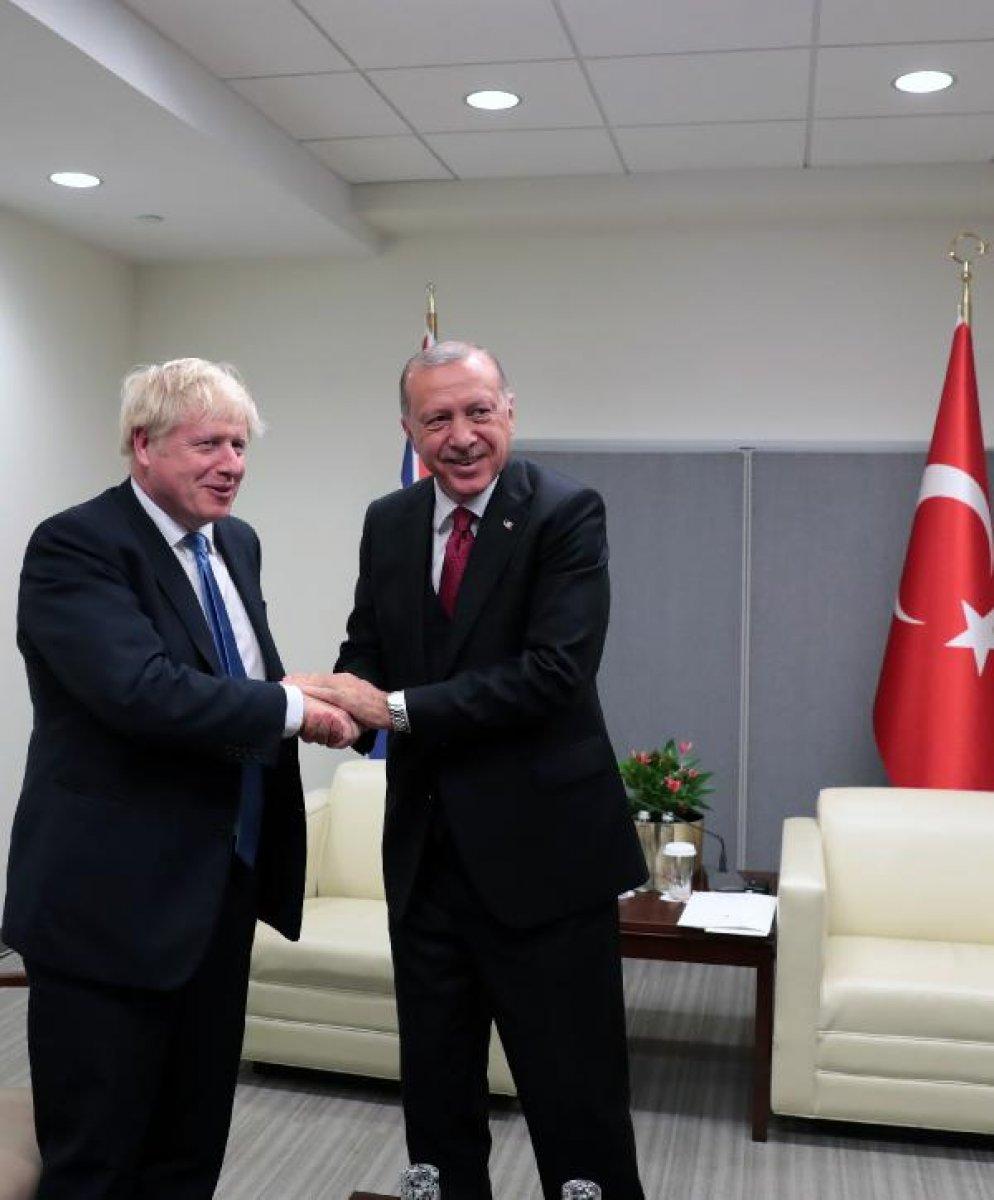 Cumhurbaşkanı Erdoğan, Boris Johnson'la görüştü