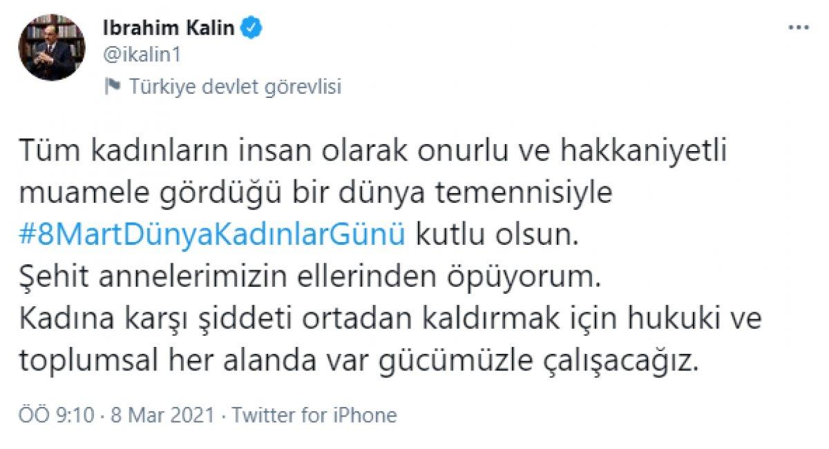 Türkiye'deki devlet adamlarından Kadınlar Günü mesajları