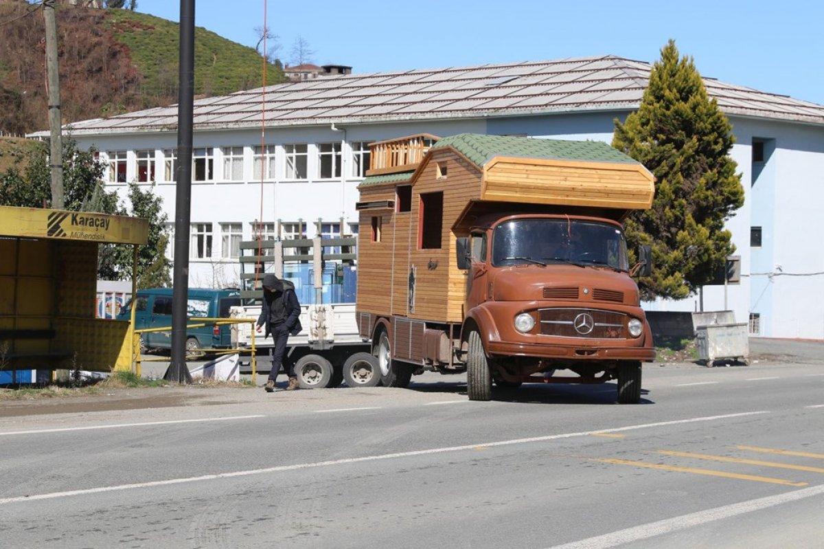 Rize'de üretilen karavan evlere ilgi arttı