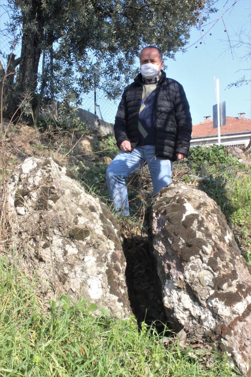 Bursa’da çocuğu olmayan çiftler, kayanın etrafında dönüp böcek yedi