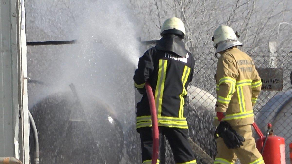 Kırıkkale’de dökme gaz tankında yangın